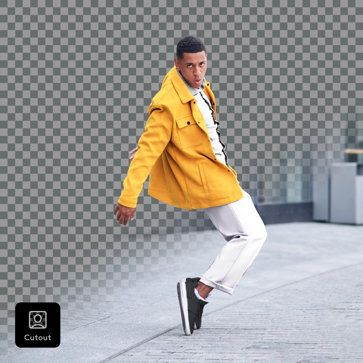 The Cutout Tool transforms your video background with AI