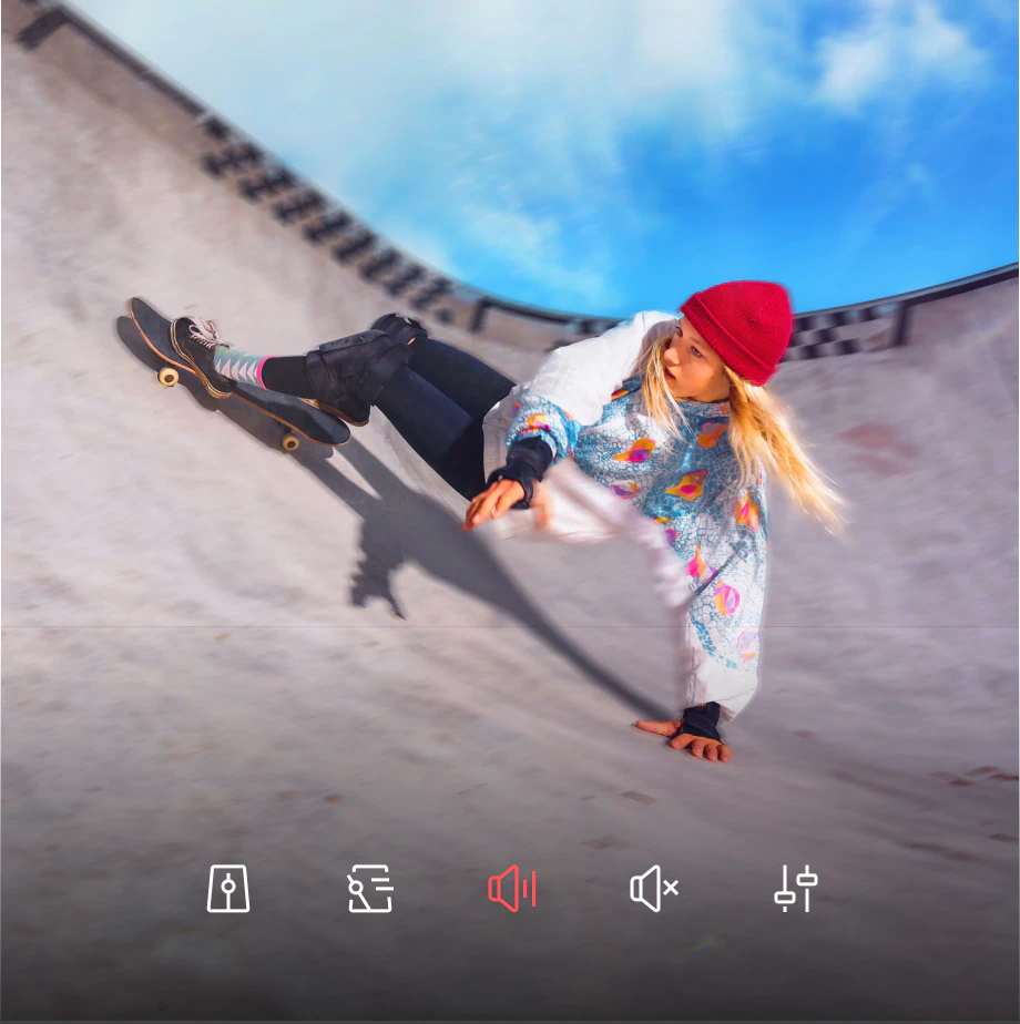 Mute, split, and remove audio from videos