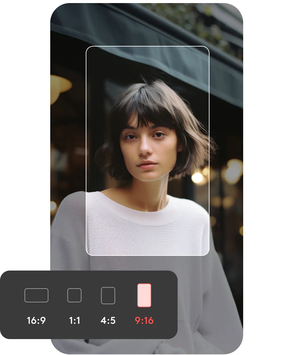Create with Videoleap for TikTok’s video size ratio