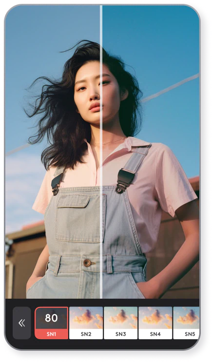 Add filters to videos with Videoleap