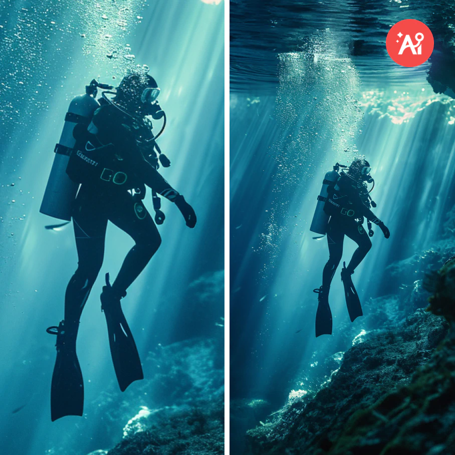 Use the AI photo extender to expand images