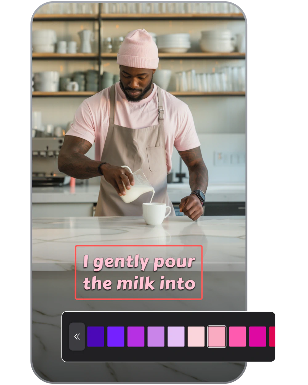 Match subtitles for videos to your brand