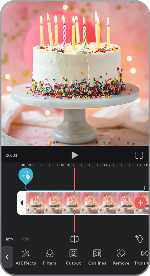 How to create a birthday video using Videoleap app
