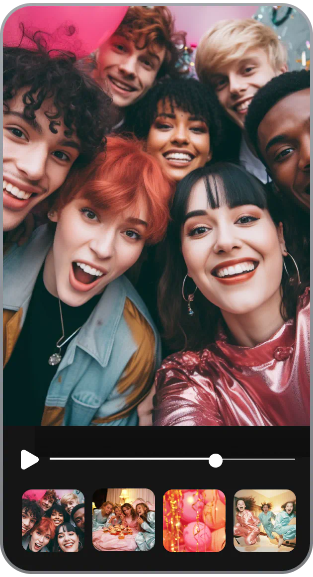 Make a video slideshow for friends and family