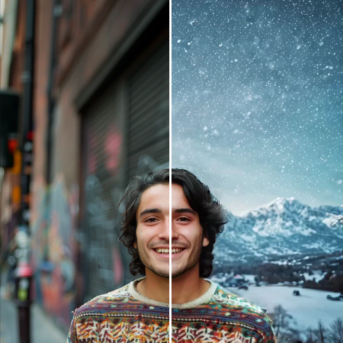 Change video backgrounds easily