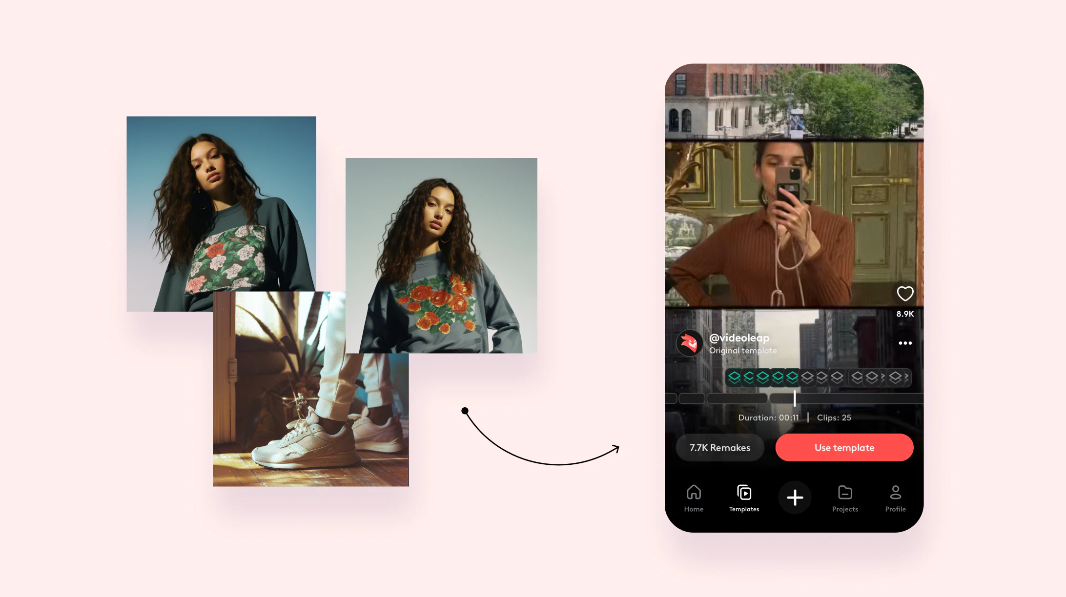 Steps to make pictures videos