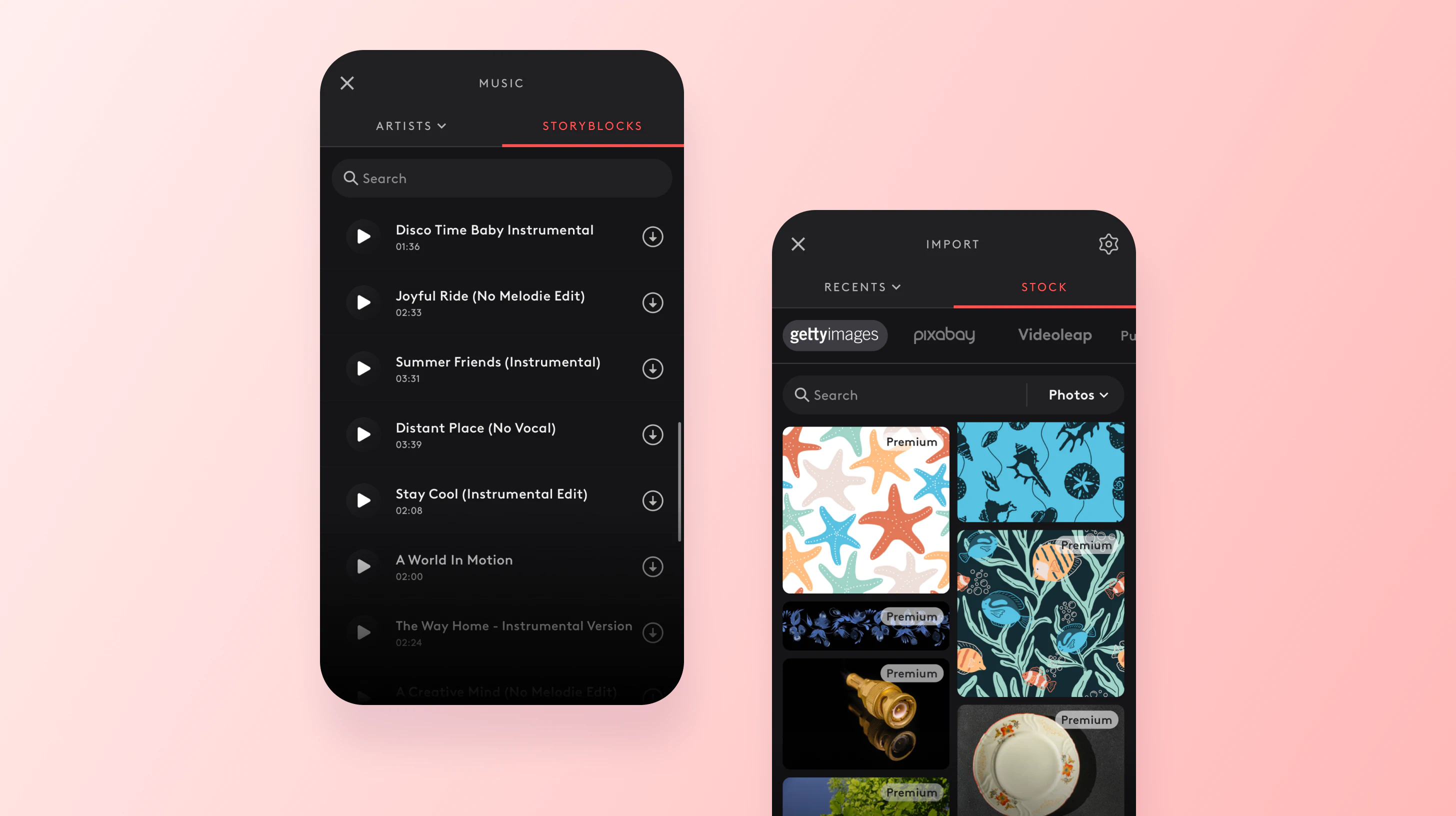 Make a video with pictures and add music