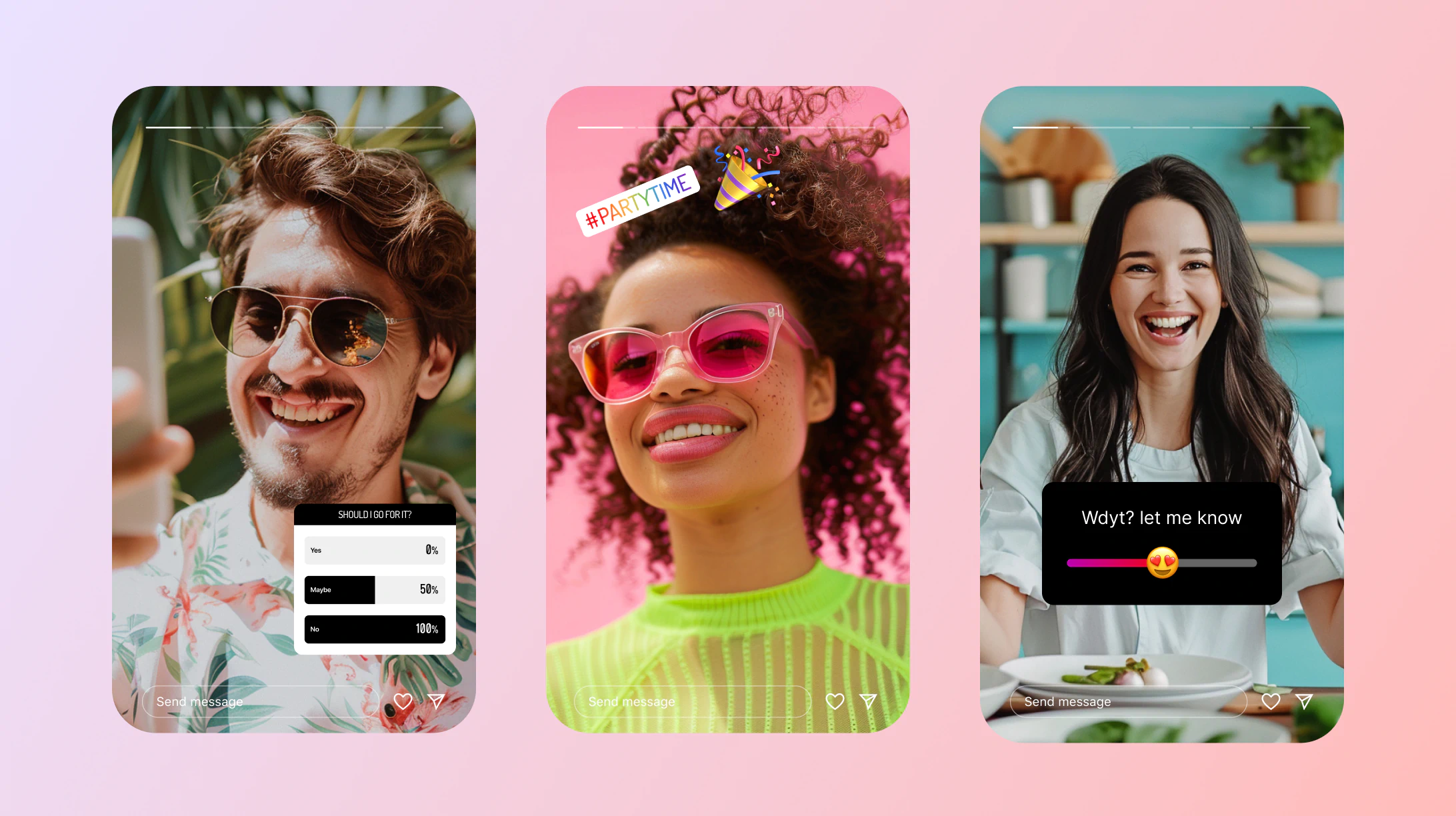 Poll and quizzes Instagram story ideas
