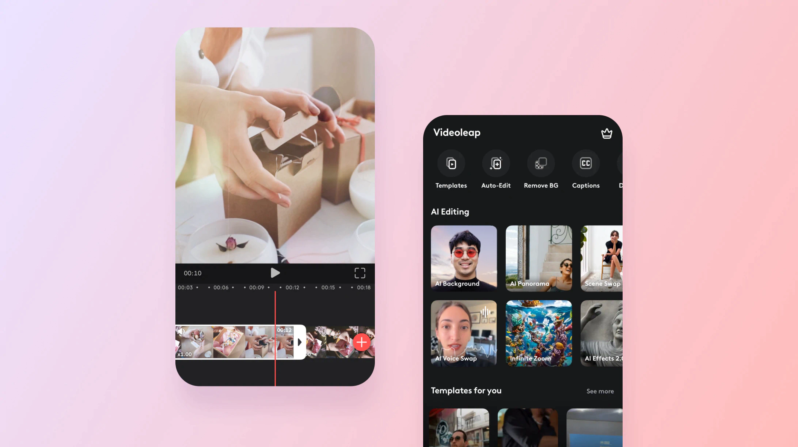 Create and edit instagram stories with Videoleap