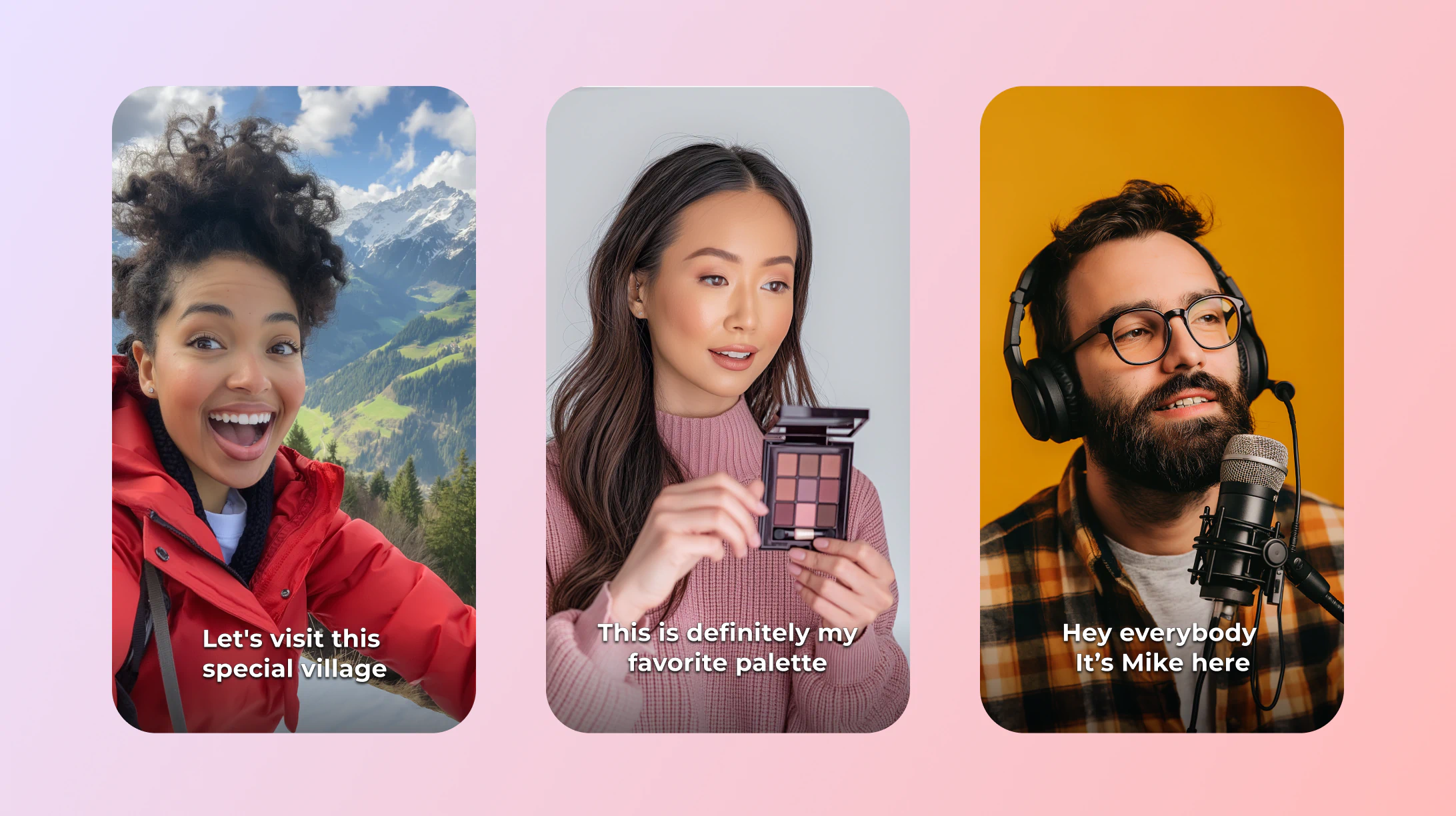 Make video with subtitles in various use cases