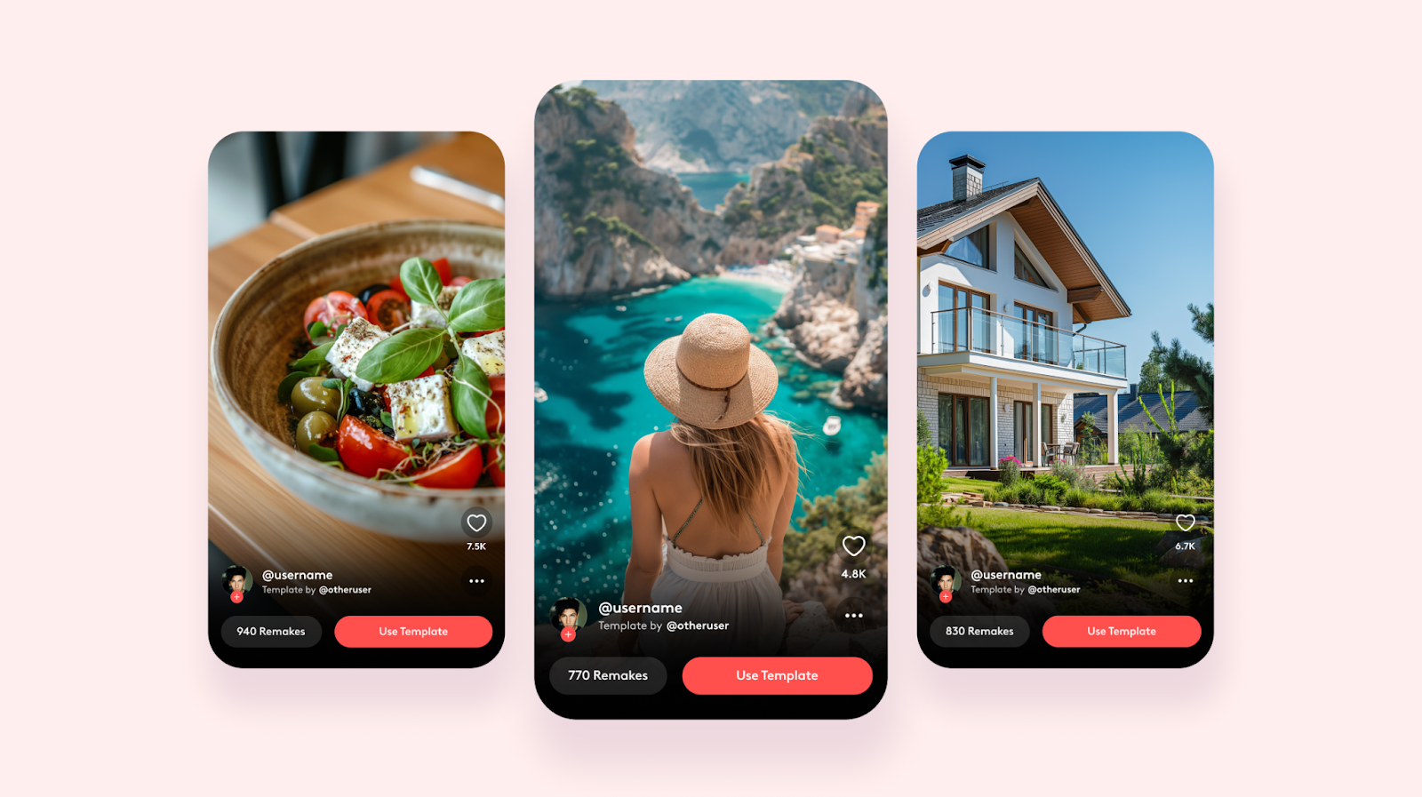 Sales video templates available with Videoleap
